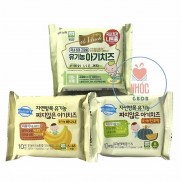  [1/2022] Phô mai tách muối hữu cơ Hàn Quốc cho bé 6m+ gói 10 miếng (gửi kèm đá khô)